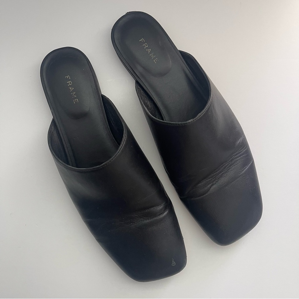 Frame Women’s Leather La Ventura Mules